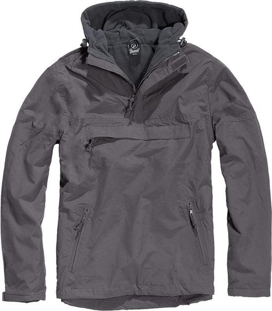 Brandit Windbreaker jacket -5XL- Fleece Grijs