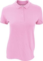 Gildan Dames Premium Katoen Sport Dubbele Pique Polo Shirt (Licht Rose)