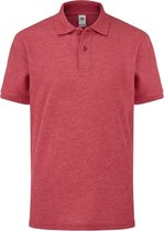 Fruit of the Loom Polo en piqué unisexe 65/35 pour Enfants/ Enfants (rouge chiné)