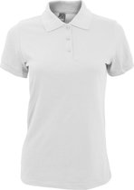 SOLS Dames/dames Prime Pique Polo Shirt (Wit)