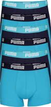 Puma Basic Boxer heren (6-pack) - aqua en blauw -  Maat: L