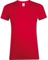SOLS Dames/dames Regent T-Shirt met korte mouwen (Rood)