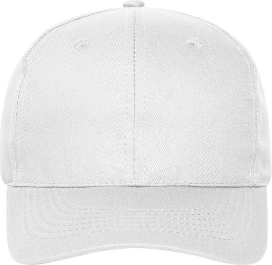 Myrtle Beach 6 Paneel Organic Cotton Cap (Wit)