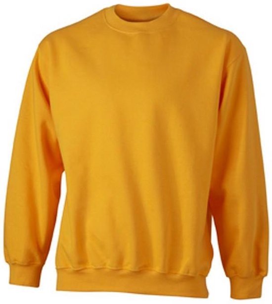 James et Nicholson unisexe ronde Heavy Sweat - shirt (jaune d' or)