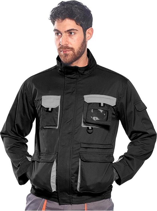 Portwest Heren contrasterende werkkleding jas (TX10) (Zwart) | bol