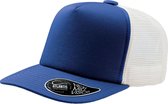 Atlantis Mid Visor 5 Panel Trucker Cap opnemen (Koninklijk)