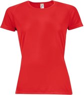 SOLS Dames/dames Sportief T-Shirt met korte mouwen (Rood)