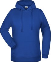 James And Nicholson Vrouwen/dames Basic Hoodie (Donker Koninklijk)