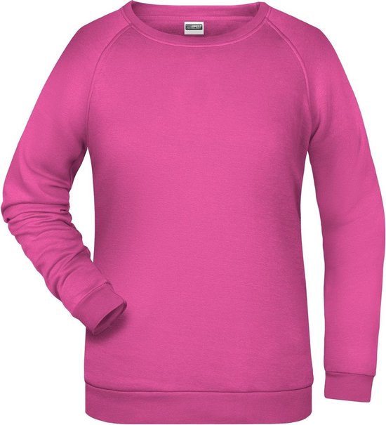 James And Nicholson Dames/dames Basic Sweatshirt (Roze)