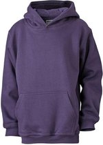 James and Nicholson Kinderen/Kinderkapjes Sweatshirt (Aubergine)