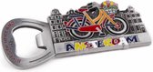 Opener Magneet Fiets Amsterdam Tin - Souvenir