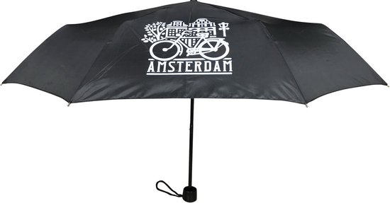Parapluie Amsterdam Zwart - Souvenir
