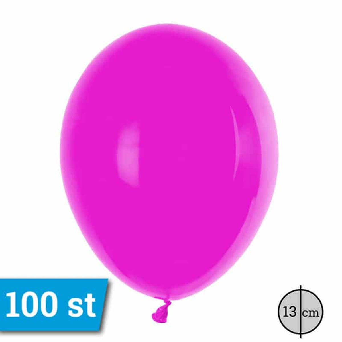 MINI = HEEL KLEIN latex Ballonnen 13cm 100 stuks Fuchsia - Hot Pink GT5/2