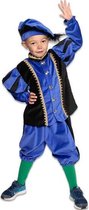 Witbaard Pietenpak Junior Katoen Blauw/zwart 3-delig Mt 176