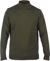 Enrico Polo - Heren pullover met ronde hals - Army
