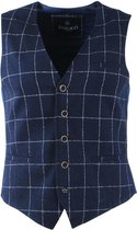 Ferlucci - Heren Gilet - Geblokt - Mauro - Navy