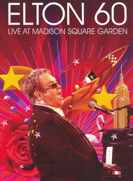 Cover van de film 'Elton John - Elton 60 Live At Madison Square Garden'