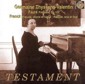 Preludes: Choral/Aria  & Op.103 // W/Germaine Thyssens Valentin