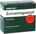 Gimborn Zuiveringszout doosje met rode cirkel '100% zuiver'.