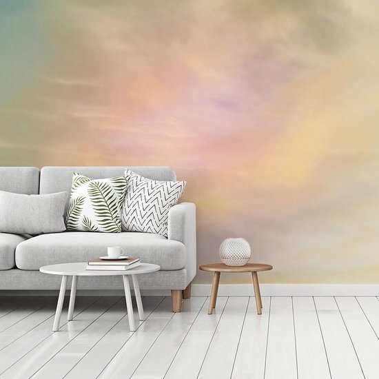 Behang - Fotobehang Pastel wolken - Breedte 350 cm x hoogte cm | bol.com