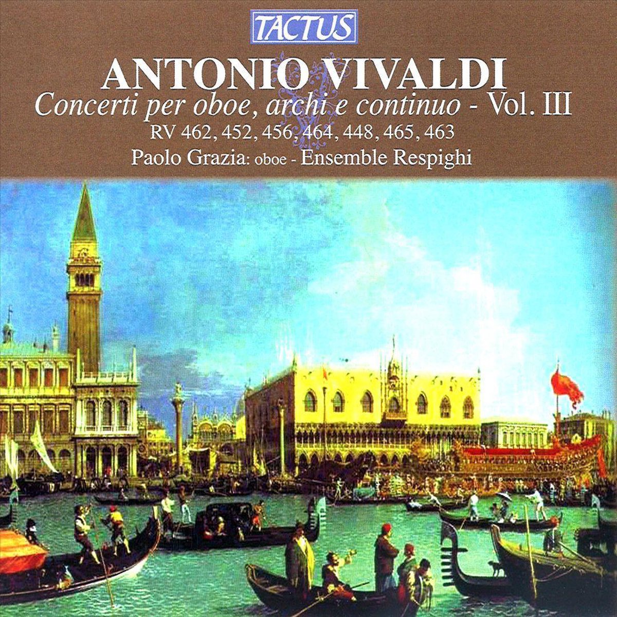 Paolo Grazia, Ensemble Respighi - Vivaldi: Concerti Per Oboe, Archi E Continuo (CD)