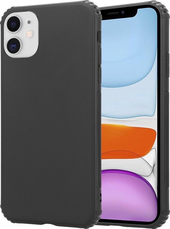 Zwarte case met bumpers geschikt voor Apple iPhone 11
