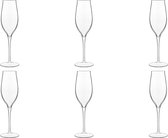 Luigi Bormioli Vinea Champagneflûte - 20 cl - 6 stuks
