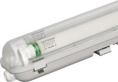 LED T8 TL armatuur IP65 120 cm 3000K 18W 5760lm 160lm/W incl. flikkervrije LED buizen koppelbaar
