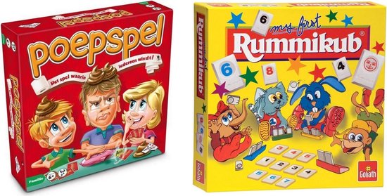 Afbeelding van het spel Spellenbundel - Bordspel - 2 Stuks - Poepspel & My First Rummikub