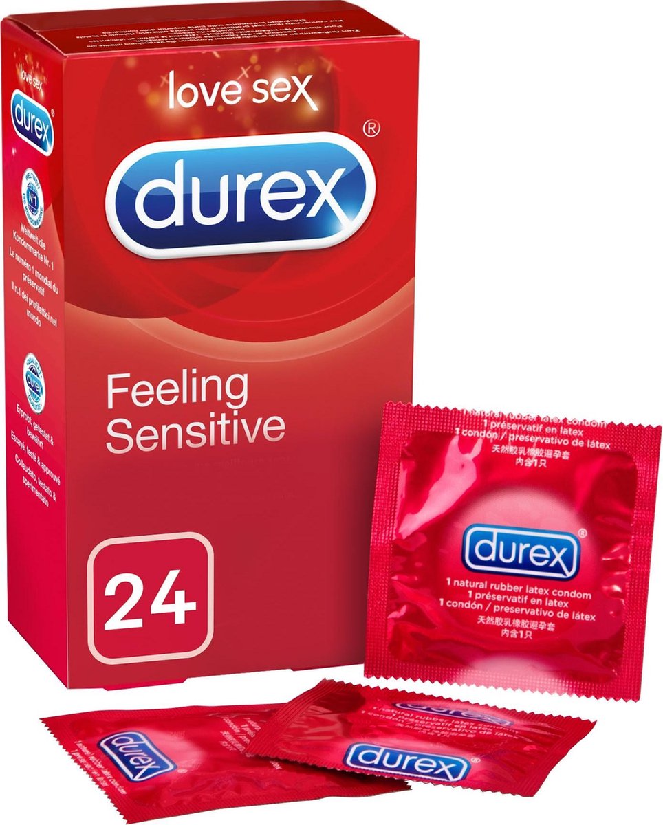 Durex Condooms Feeling Sensitive 24 stuks Durex Condooms Feeling Sensitive 24 stuks