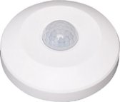 Bewegingssensor - Aigi Infron - Opbouw Rond Slim - Mat Wit Kunststof - 360° 6m - BES LED