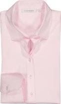 ETERNA dames blouse modern classic - stretch satijnbinding - roze - Maat: 50
