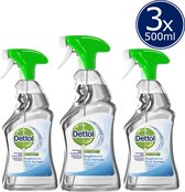 Dettol Hygiënische Multi-Reiniger Spray - 3 x 500 ml - Grootverpakking