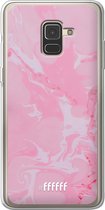 Samsung Galaxy A8 (2018) Hoesje Transparant TPU Case - Pink Sync #ffffff