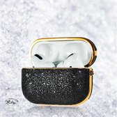 Crystal Fabric shiny glitter case Protector for AirPods AirPods Pro - Zwart