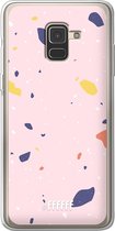 Samsung Galaxy A8 (2018) Hoesje Transparant TPU Case - Terrazzo N°8 #ffffff