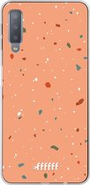 Samsung Galaxy A7 (2018) Hoesje Transparant TPU Case - Terrazzo N°10 #ffffff