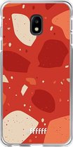 Samsung Galaxy J3 (2017) Hoesje Transparant TPU Case - Terrazzo N°4 #ffffff