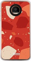 Motorola Moto Z Force Hoesje Transparant TPU Case - Terrazzo N°4 #ffffff