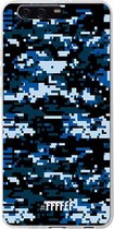 Huawei P10 Plus Hoesje Transparant TPU Case - Navy Camouflage #ffffff
