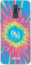 Samsung Galaxy J8 (2018) Hoesje Transparant TPU Case - Flower Tie Dye #ffffff