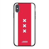 6F hoesje - geschikt voor iPhone X -  TPU Case - AFC Ajax Amsterdam1 #ffffff