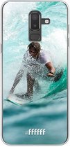 Samsung Galaxy J8 (2018) Hoesje Transparant TPU Case - Boy Surfing #ffffff