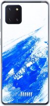 Samsung Galaxy Note 10 Lite Hoesje Transparant TPU Case - Blue Brush Stroke #ffffff