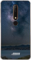 Nokia X6 (2018) Hoesje Transparant TPU Case - Landscape Milky Way #ffffff