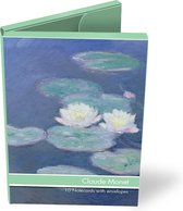 Kaartenmapje, 10 dubbele kaarten, Kunstwerken van Claude Monet