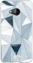 HTC U Play Hoesje Transparant TPU Case - Mirrored Polygon #ffffff