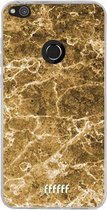 Huawei P8 Lite (2017) Hoesje Transparant TPU Case - Gold Marble #ffffff
