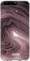 Huawei P10 Hoesje Transparant TPU Case - Purple Marble #ffffff