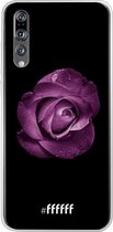Huawei P20 Pro Hoesje Transparant TPU Case - Purple Rose #ffffff